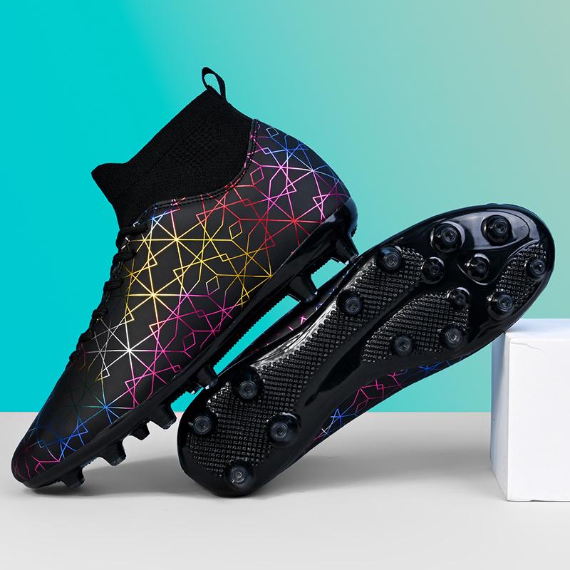 Мужские футбольные бутсы Нескользящие AG/TF футбольные шипы Ботильоны Унисекс Большой размер Сверхлегкие футбольные бутсы Кроссовки для мальчиков
