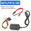 Адаптер-кабель USB на IDE / SATA Easy Drive для 2,5-дюймового / 3,5-дюймового жесткого диска с адаптером питания