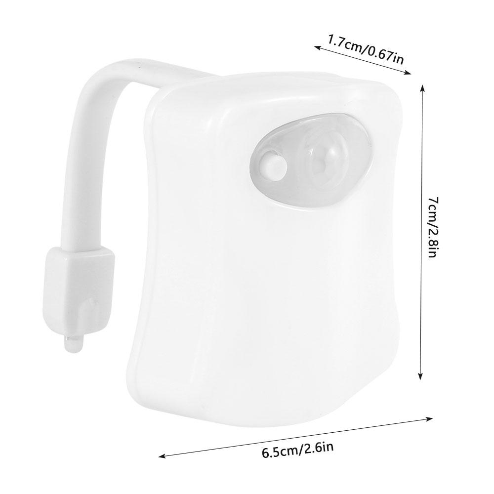 1/2 шт. ночник для туалета, 16 цветов, меняющий цвет, светодиодный ночник для туалета с датчиком движения, активируемый при обнаружении движения, прохладный