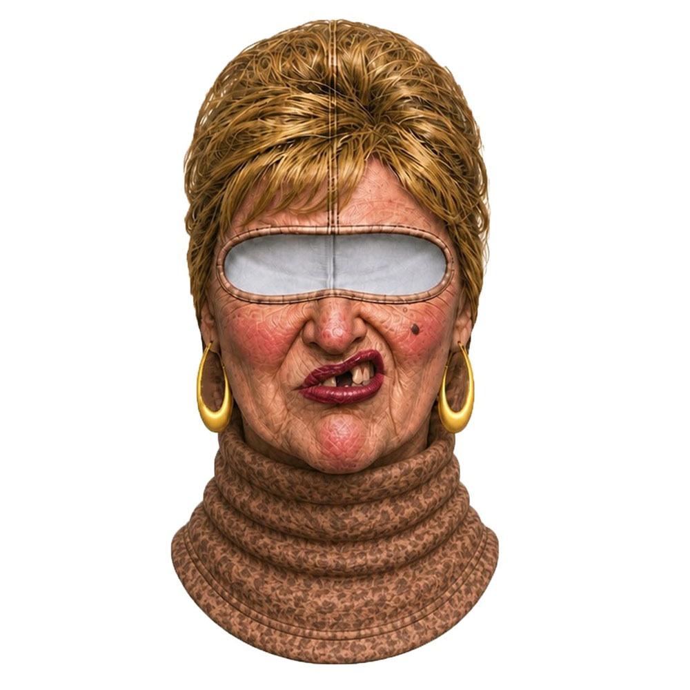 Breathable Old Man Balaclava Face Mask Stretchy Fabric Full Face Mask For Men Woman