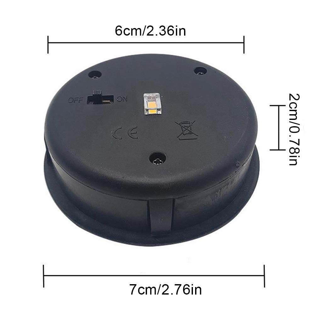 Solar Lamp Base with LED Bulb Atmosphere Decorate Light Holder Anto On & Off Courtyard Light Base for Outdoor Camping Picnic