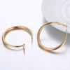 RUI RUI YU 1 Pair Of Men And Women Earrings Alloy Exaggerated Big Circle Earrings Set