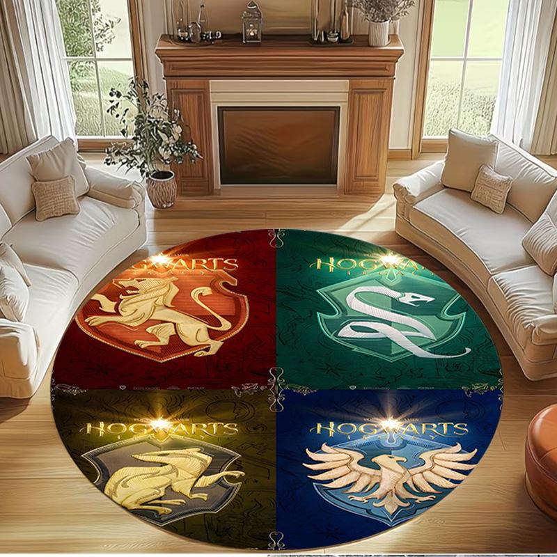 Fantasy film Print Round Rug, Washable Floor Carpet, For Entryway Dorm Laundry Room Office Study, Home Decor Birthday Christmas Gift