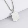 Exquisite Stainless Steel Juice Box Pendant Necklace Personality Hip Hop Necklace Hoodie Accessories Jewelry For Couples