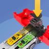 Ejector Container Truck Folding Track Engineering Car Alloy Car Children's Toy Pull-Back Car Toy Christmas Gifts