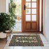 Stone Pattern Welcome Doormat Non-Slip Floor Mats Indoor Outdoor Entrance Carpet Home Decor