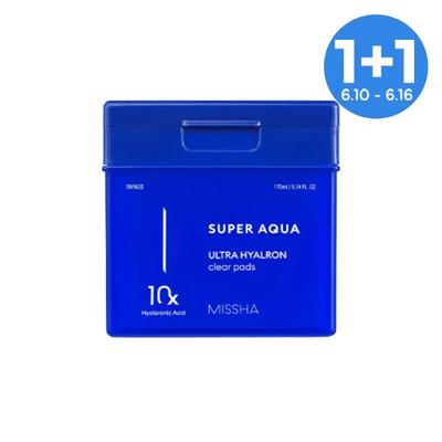 [MISHA] Super Aqua Ultra Hyalon Clear Pad 170 мл / 70 шт.