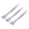 3Pcs Jewelry Tweezer Stainless Steel Nonslip Grip High Durability Convenient Craft Tweezers