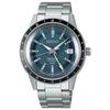 Seiko Presage Style 60's Механические SARY229 Мужские GMT Серебристый корпус/Сине-серый циферблат