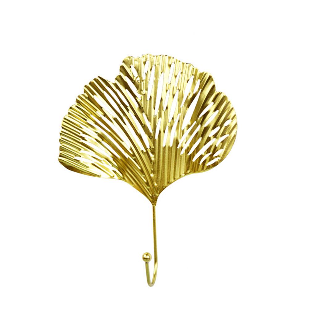 For Towel Clothes Home Decoration Hanging Storage Rack Wrought Iron Hook Wall Hanger Leaf Shape