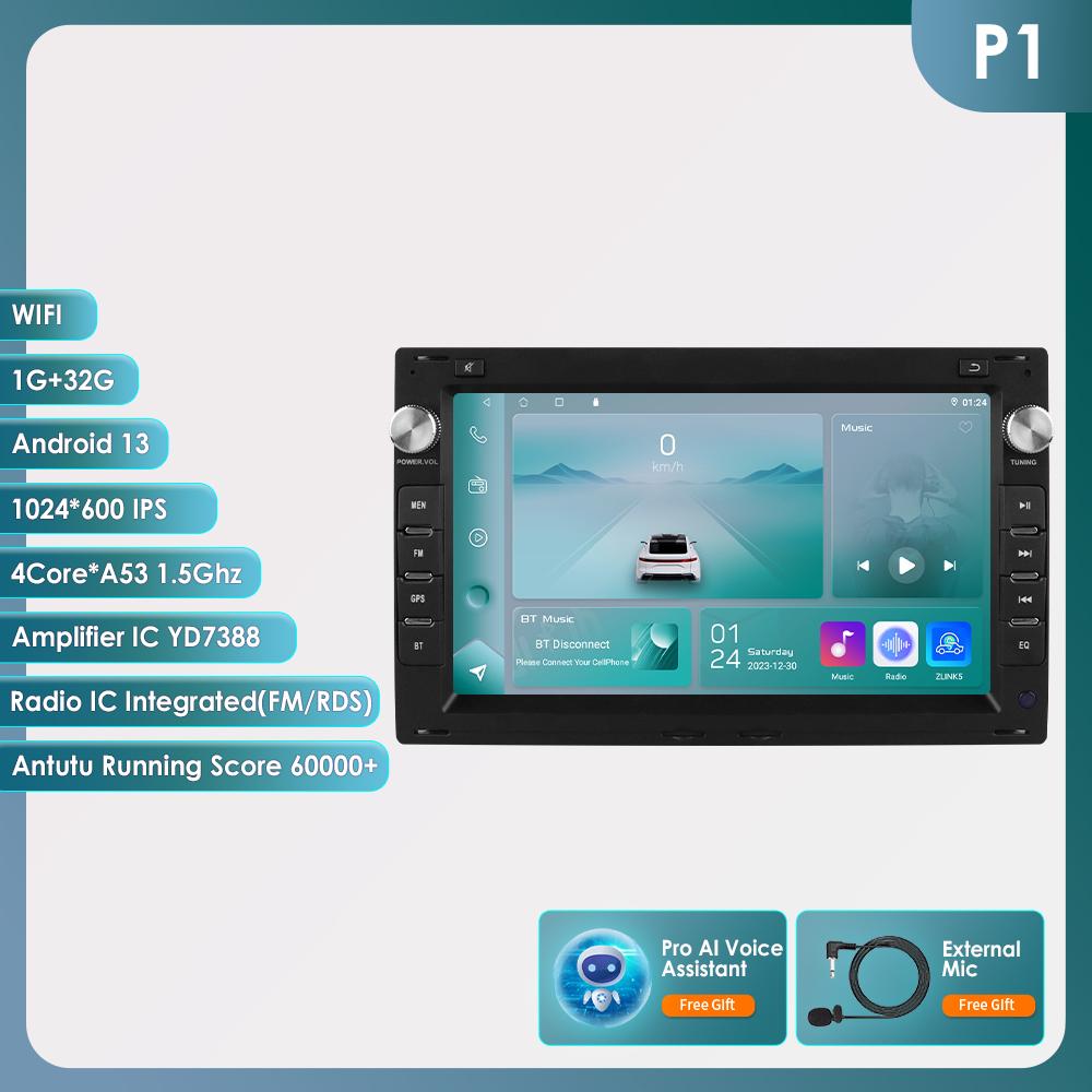 Hizpo Intelligent Screen 8Core DSP Car Multimedia Player for VW Golf 4 Passat POLO Transport T5 Multivan Seat Jetta CarCarplay 4G Autoradio AI GPS