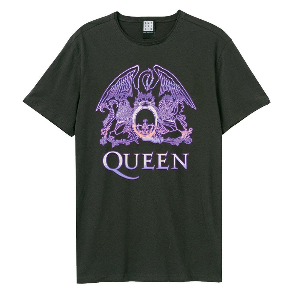 Amplified Unisex Adult Neon Sign Queen T-Shirt