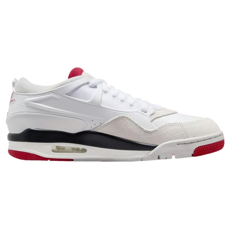 Air Jordan 4 RM White Fire Red Men Sneakers Varsity-Red Black Neutral-Grey FQ7939-102