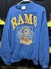 Винтажная толстовка LA Rams 1990 года, с круглым вырезом, унисекс, размеры S-5XL, унисекс футболка