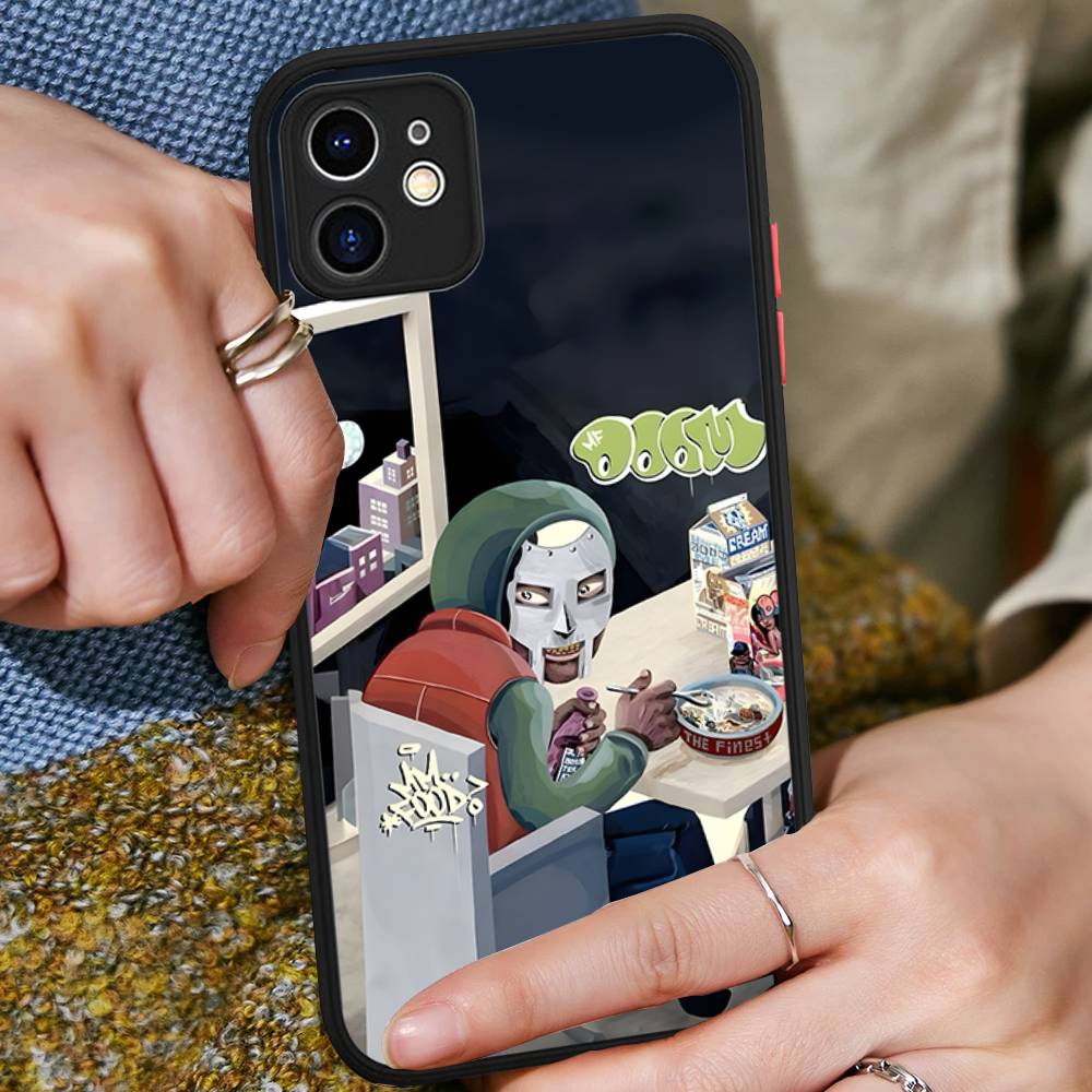 M-MF Rapper D-DOOM For IPhone 15 16 Pro Max 11 12 13 14 XS XR X Plus 16E Matte Translucent Phone Cover