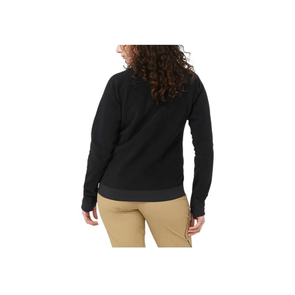 SALOMON Спортивная куртка Essential Micro Outdoor с застежкой-молнией на шее, женские куртки, черный цвет LC2115100