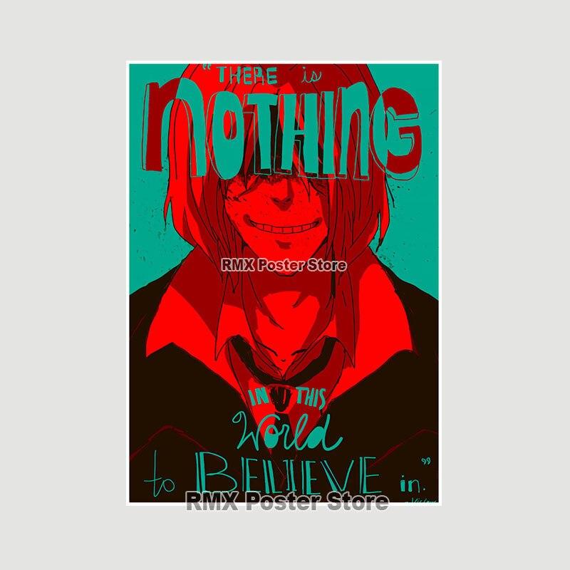 Ковбой Бибоп плакаты белая бумага аниме фигурки принты живопись фотографии гостиная бар украшения домашний декор манга наклейки на стену