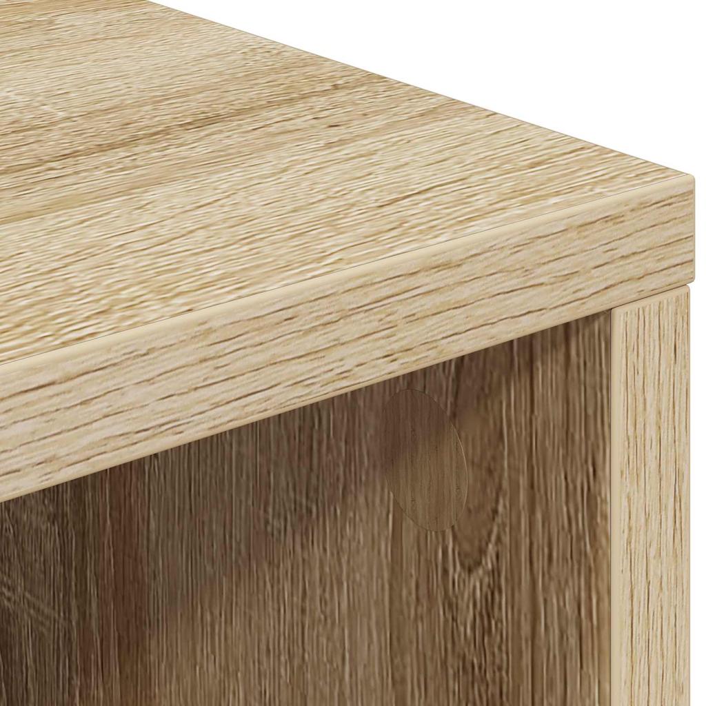 Sideboard with Drawers Sonoma Oak 60 x 33.5 x 84 cm