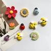 10 PCS/Set Kitchen Magnet Set for Home Decor Nature-Inspired Fridge Magnet Collection Floral Bee Fridge Magnets Set Refrigerators