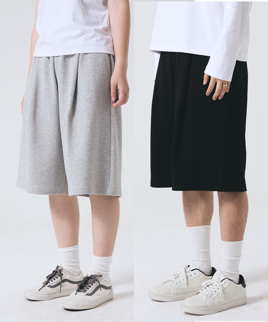 PENDULUM Essentials Knee-Length One-Pleat Sweat Bermuda Pants (Lr2Pu417)