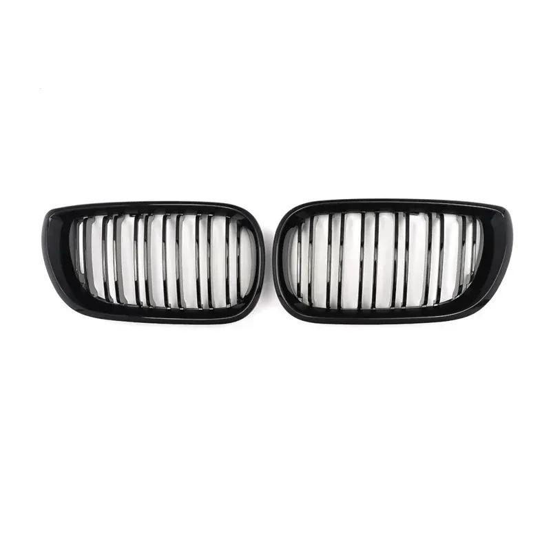 Car ABS Front Bumper Radiator Kidney Grilles Gril For BMW E46 3 Series 2002-2005 Car Accessories Styling Gloss Black