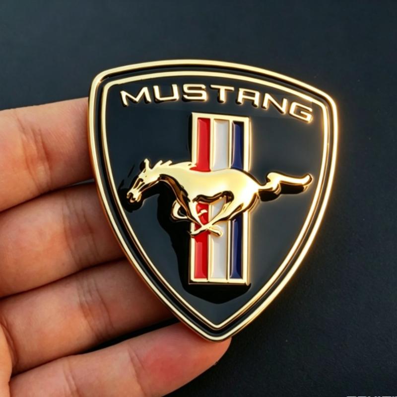 1Pc Metal Car Sticker For Mustang Shelby GT Logo Badge Car Body Fender Trunk Decoration Accessories