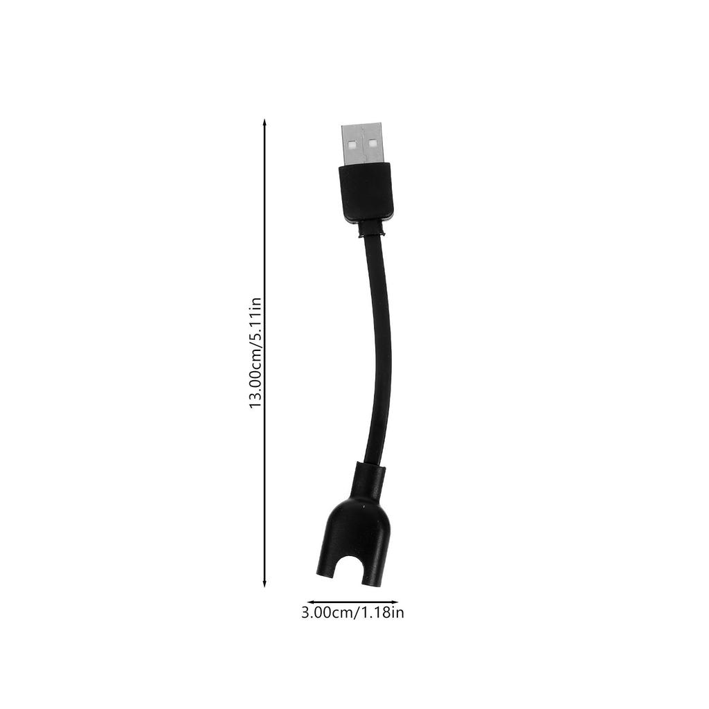 Зарядный кабель для 3 USB, сменная, позолоченный контакт, износостойкий, плоский кабель TPE, Умный фитнес-браслет
