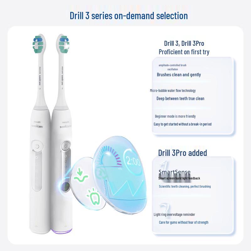Philips DiamondClean Pro 3 Series Sonic Electric Toothbrush CN plug (adapter included)