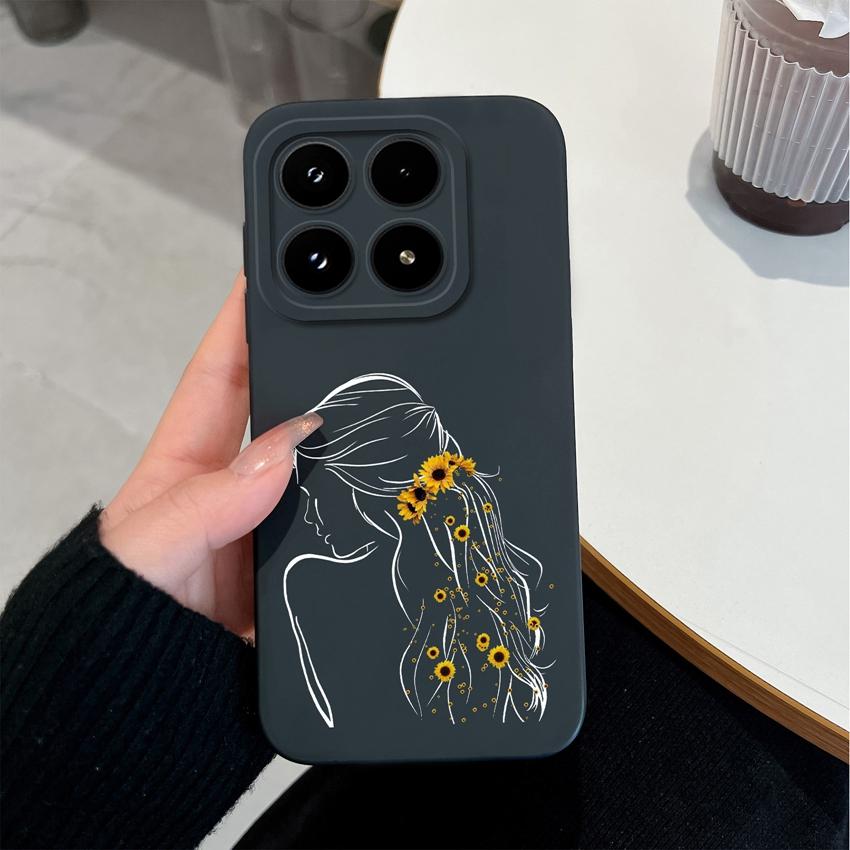 Модный силиконовый чехол для телефона для Xiaomi 17 14 14T 15 15T Pro Poco C71 C75 M7 M8 F7 F8 Премиальный противоскользящий прочный корпус для Xiaomi Capa