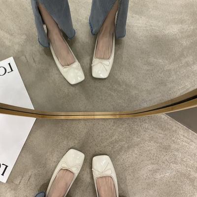 Женские летние туфли на плоской подошве, новые, нежные туфли Doudou на одной педали, с мягкой подошвой, красные туфли