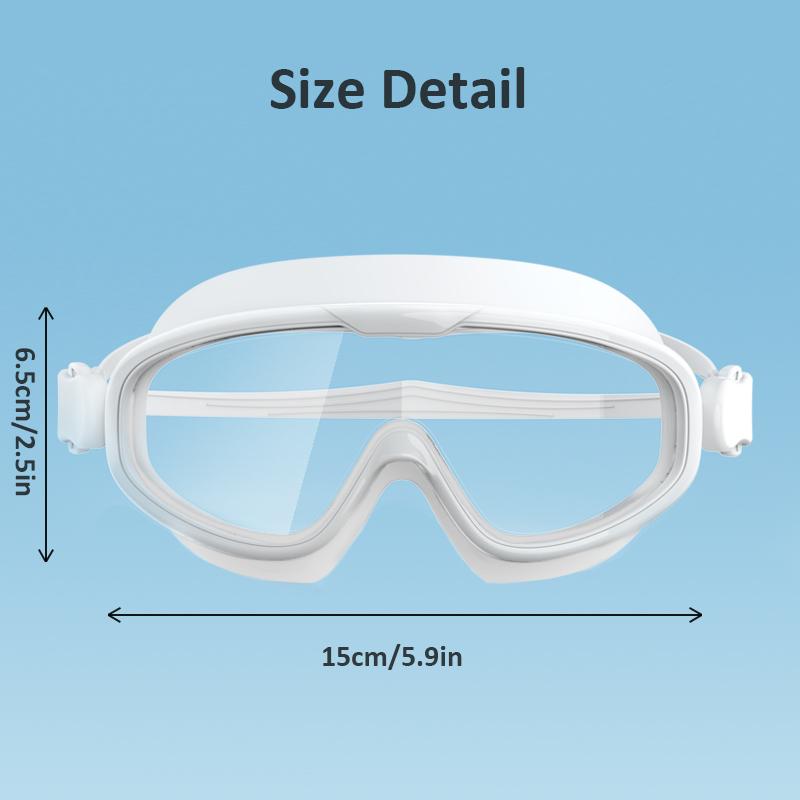Big Frame Swimming Goggles Adults Swim Glasses for Men Women Anti-fog Goggles Waterproof Silicone Eyewear Glasses