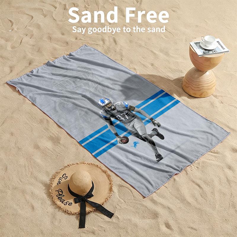Detroit Lions Beach towels also serve as bath towels summer essential a musthave for the outdoors the beach and the pool