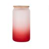 Gradient Color Water Bottle with Straw Juice Glasses with Wooden Lid Beer Wine  Milk Mocha Bubble Tea Cup Ice Cola Glass Cup
