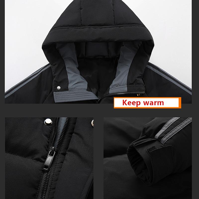5XL мужская очень большая ветровка мужская куртка зимняя новая повседневная свободная хлопковая куртка большого размера с капюшоном мужская ветровка