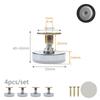 4pcs Screw-in Base Furniture Support Leg Floor Protector Adjustable Feet Leveling Feet  Table Chair