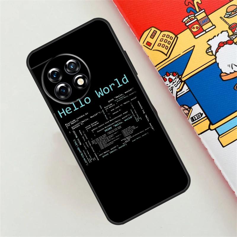 Programming Languages Case For OnePlus Nord CE 4 3 2 Lite N10 N20 N30 OnePlus 12 11 9 10 Pro 10T 9R 10R 12R Cover