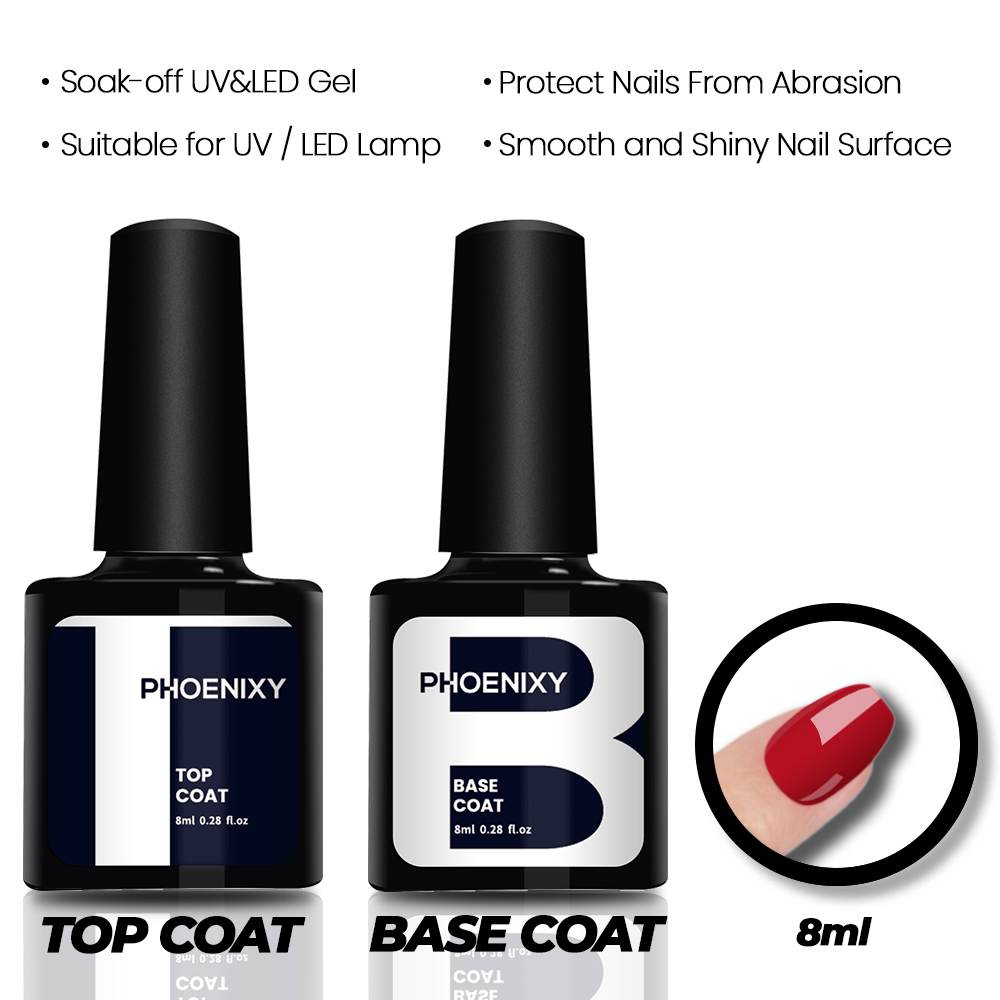 PHOENIXY Gel Nail Polish Starter Kit 36W UV LED Lamp Nail Dryer 30 Colors & Base Top Coat Set Manicure Tools Nail Art Designs Nail Salon