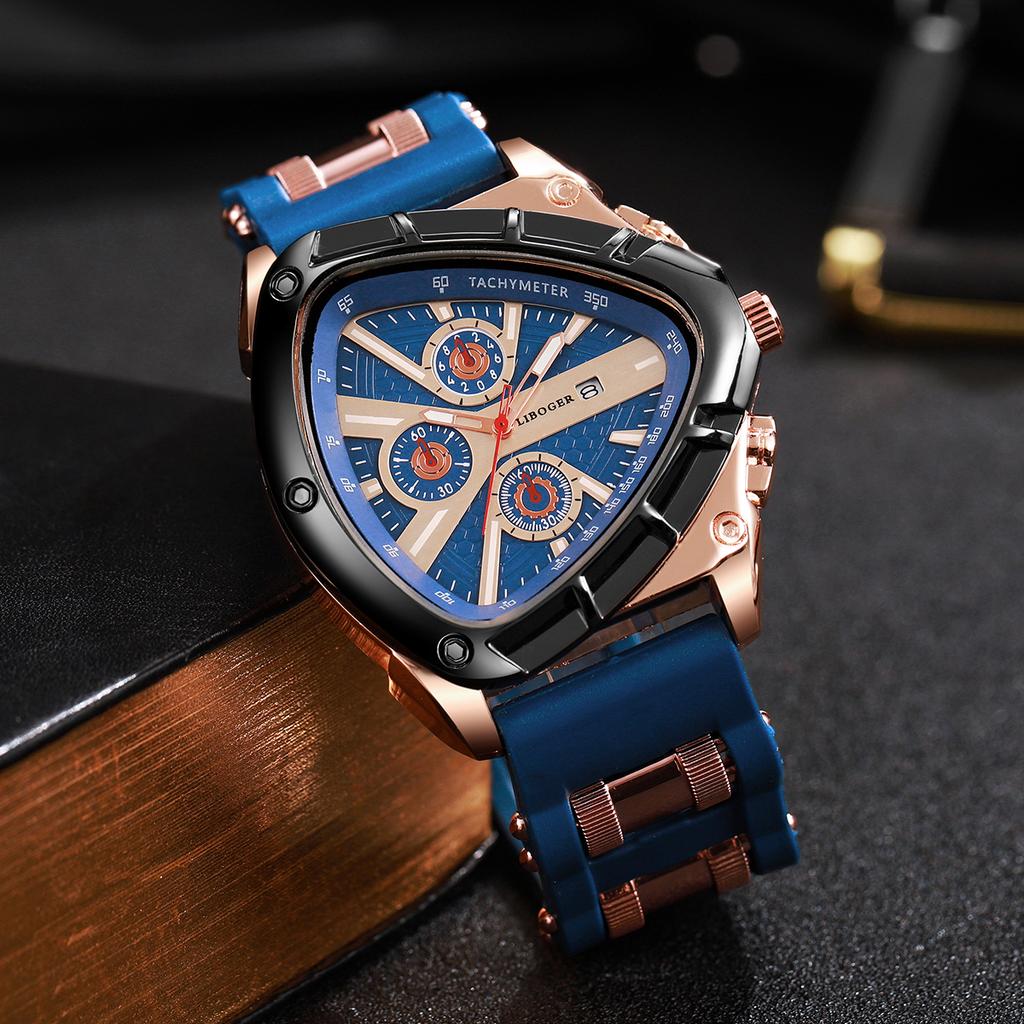 Модный силиконовый ремешок Мужские спортивные часы Повседневный арабский циферблат Мужские наручные часы с календарем Reloj Hombre(Без коробки)