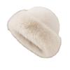 Thicken Plush Fur Hat for Women Fluffy Beanie Winter Warm Thick Hat Mongolian Caps for Cold Weather Snow Caps Elegant  Women's