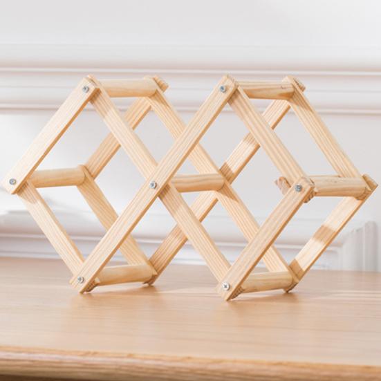 Деревянная стойка для хранения вина, дизайн в форме пчелы, сборка не требуется, горизонтальное размещение бутылок, влажная пробка, универсальный органайзер для 3-10 бутылок