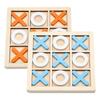 Xo Board Game Wooden Board Toy Parent-child Interaction Children's Game Development Intelligence Puzzle Desktop Toy Chess Gifts