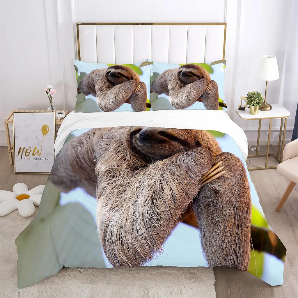 Cute Cat Bedding Comforter Set King Size,Duvet Cover For KidsTeens Boys Girls, Animal Pet Theme Bed Set +Pillowcases Bedclothes