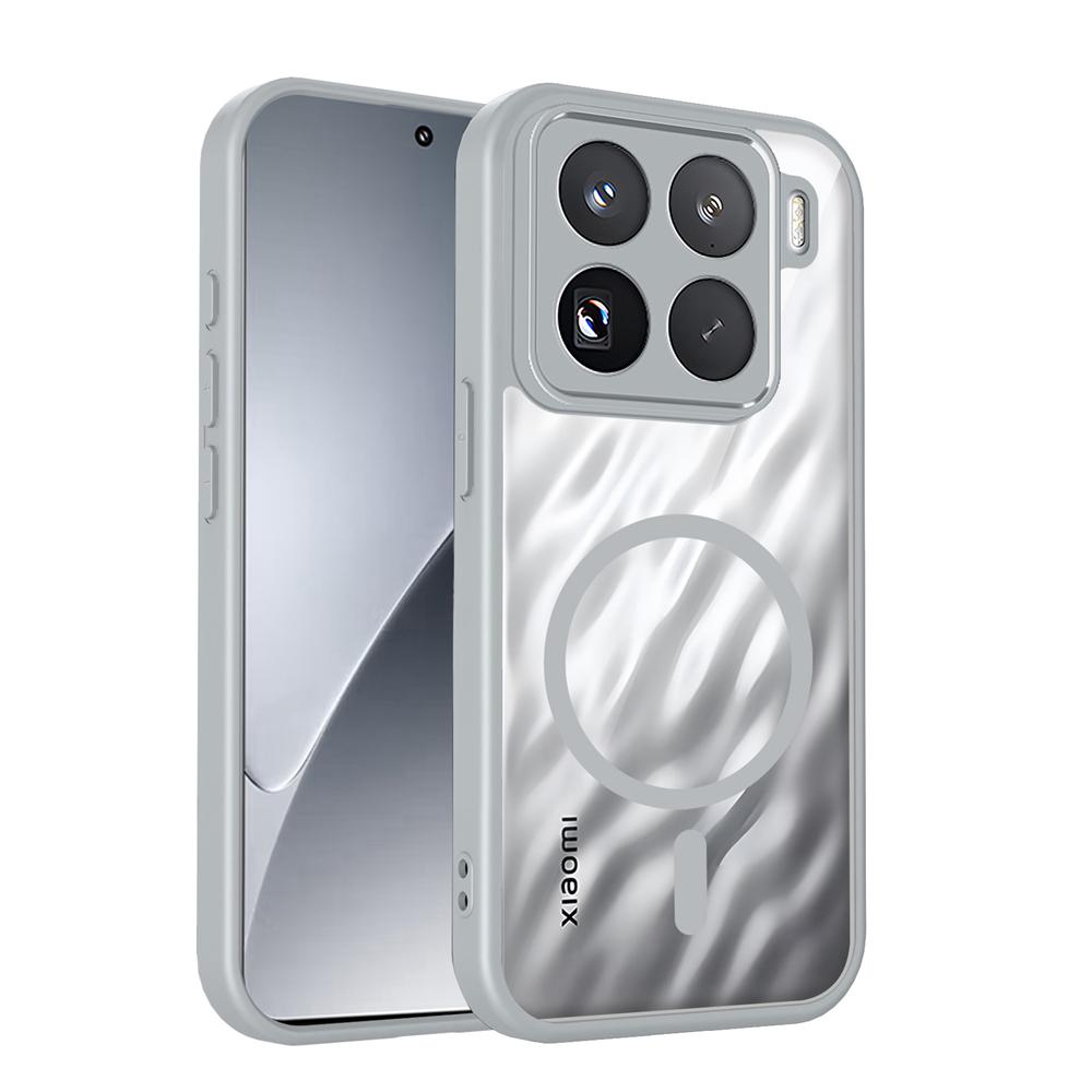 KEYSION Прозрачный магнитный чехол для телефона для Xiaomi 15T Pro 5G Мягкий силикон+ПК HD Clear Ударопрочная задняя крышка для Xiaomi 15T 5G