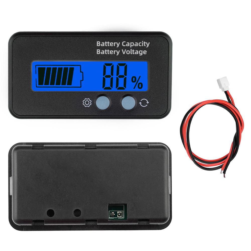 Цифровой индикатор мощности/вольтметр LCD DC 6-100V, тестер емкости аккумулятора, универсальный для электромобилей, мотоциклов и автомобилей