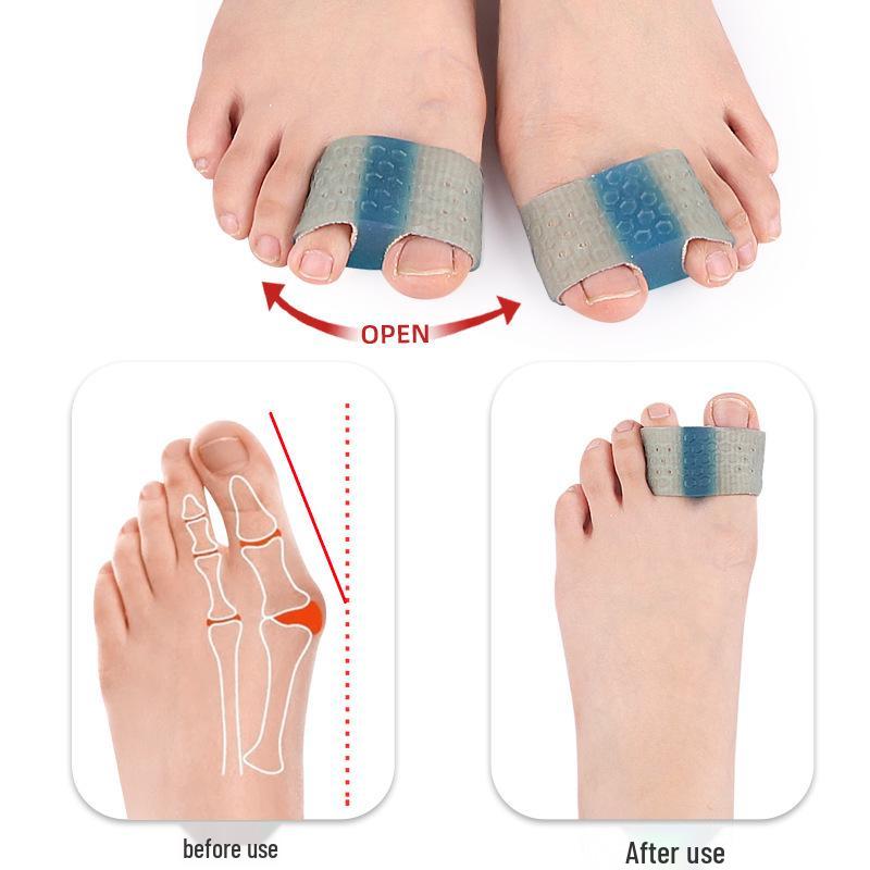 Unisex Double Hole Toe Sleeve Separator for Bunions and Overlapping Toes