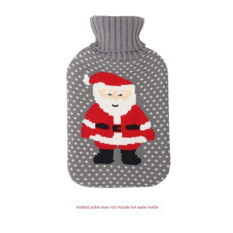 Hot Water Bottle Protective Cover, Winter Plush Cover, Cartoon Cloth Cover, Hand and Foot Warmer, Water-Filled Hot Water Bottle, Knitted Cover
