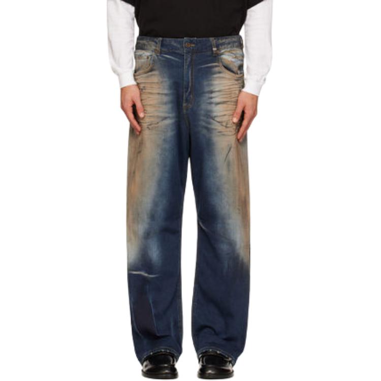 We11done Ss26 Washed Distressed Casual Versatile Jeans Men jeans WD-DP0-26-349-M-NV