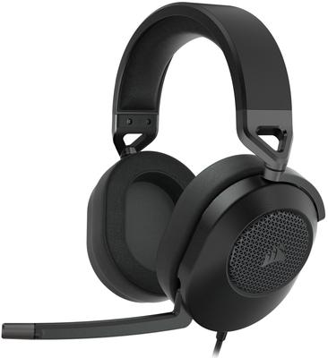 Игровая гарнитура CORSAIR HS65 SURROUND с совместимостью с Xbox и сертифицированным Discord карбоновым 3,5-мм разъемом, Mac, PS5, PS4, Series, Switch, - -