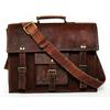 Real Brown Vintage Leather Briefcase Messenger Laptop Bag Women's  Satchel