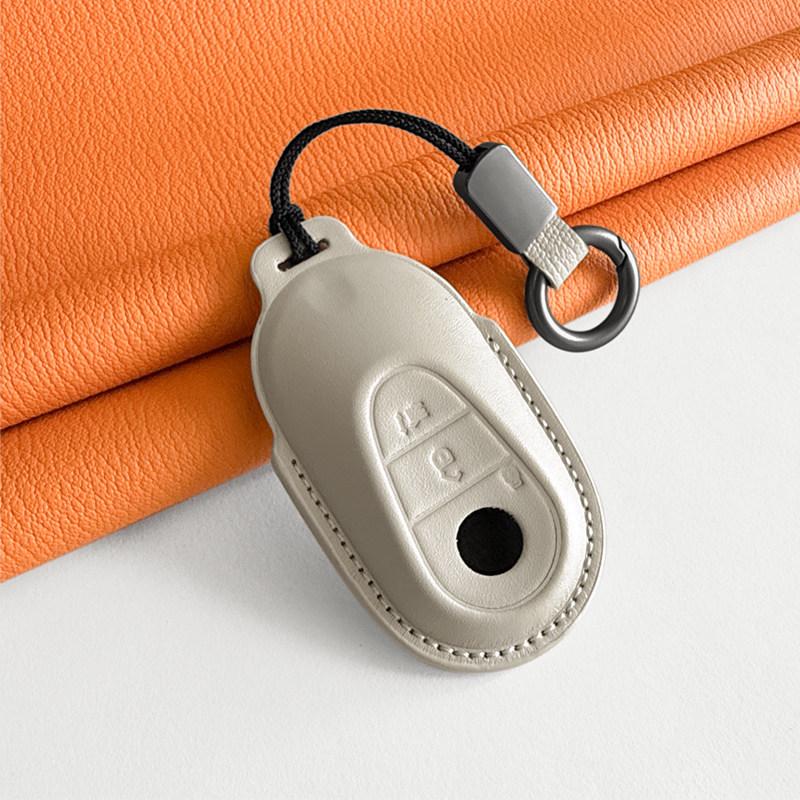 Mercedes-Benz Genuine Leather Key Case for GLC, Class A, S, C200, E300 Models